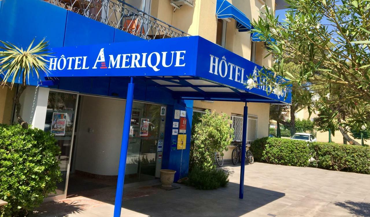 Amerique Hotel Palavas - Piscine - Plage Exterior foto